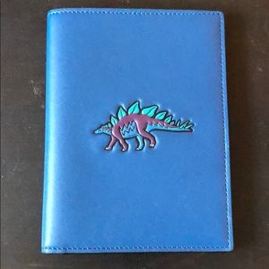 Coach Blue Steggy Dinosaur Passport Case